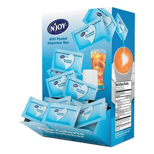 Njoy Blue Aspartame Artificial Sweetener Packets, 0.04 oz Packet, PK400, 400PK 83219